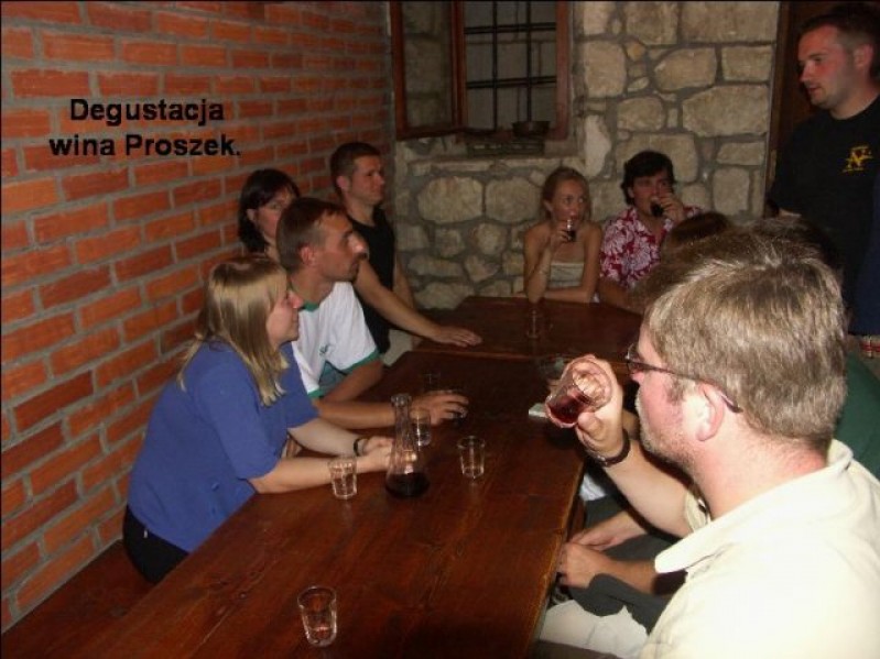 Degustacja wina Proszek.